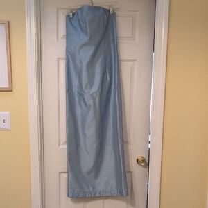 bebe Light Blue Strapless Dress